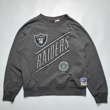 90s 너트메그 NFL 레이더스 USA제 맨투맨 L 그레이 7475