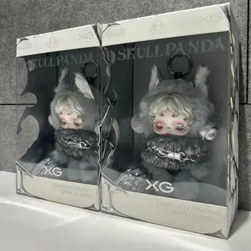 POP MART XG SKULLPANDA 스컬팬더 X 콜라보 2개 세트