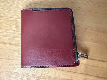 TAKEO KIKUCHI 이단 접이식 지갑 피에르 소가죽 초코