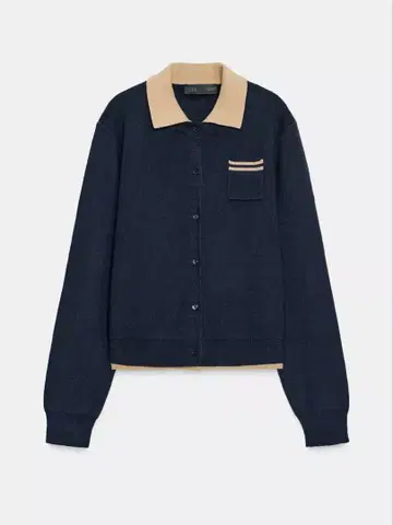 ZARA 대비 더블 레이어 폴로 니트 L