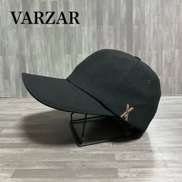 새상품급 VARZAR 639 stud 로고 캡 블랙