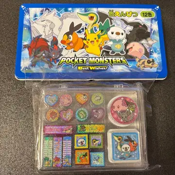 포켓몬 스탬프 세트 색연필 포카토 툰트라 미르토 헤이세이 레트로