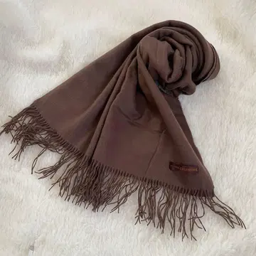 캐시미어 대형 스카프 머플러 브라운 여성용 새상품급