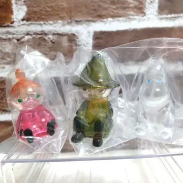 무민 클리어 소프트 비닐 피규어 리틀 미이 스너프킨 무민