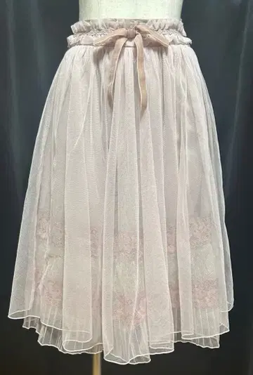 axes femme 핑크의 귀여운 안감 부착 스커트