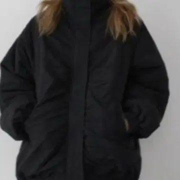 미사용 새상품 시마무라 hideka 콜라보 방수 지퍼 블루종 M 블랙