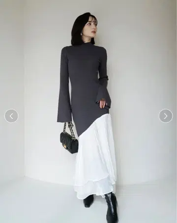 [ 새상품급 ] anuans 아뉴앙스 도킹 니트 원피스