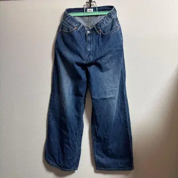 EDWIN 스트레이트 데님 다크 블루