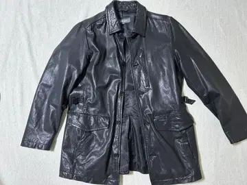 알레그리 가죽 코트 가죽 자켓