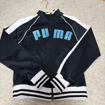 PUMA 블랙 풀집업 자켓 Y2K