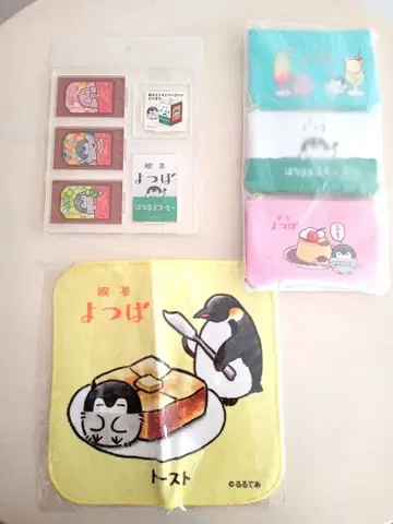 코우펜짱 찻집 미니 파우치 손수건 아크릴 플레이트