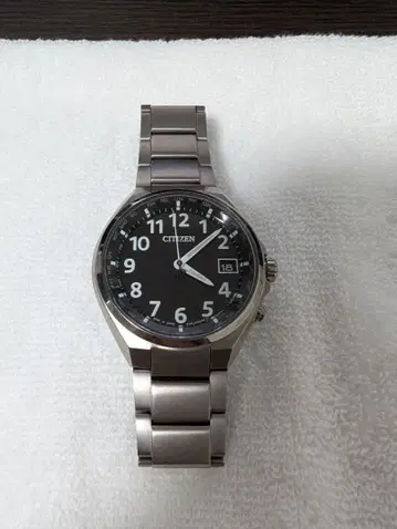 CITIZEN 아날로그 손목시계 블랙