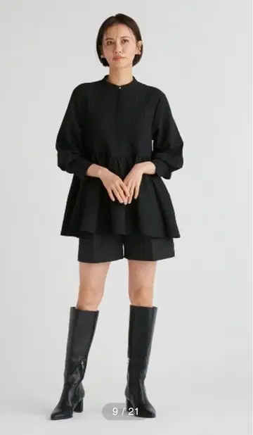 거의 미사용 셀포드 전개 숏팬츠 36 블랙