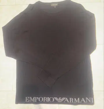 EMPORIO ARMANI 블랙 니트 스웨터 XL