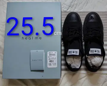 [ 1회 착용 ] 컨버스 올스타 블랙 25.5cm