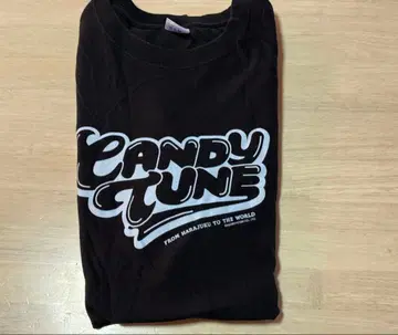 CANDY TUNE 블랙 T셔츠 XL