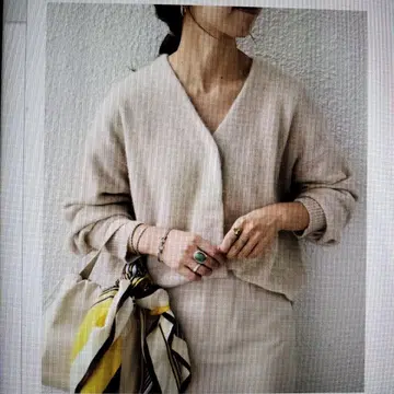 니트 가디건 베이지