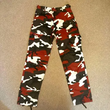 [ Rothco ] 카모플라쥬 카고 팬츠 빨간색 블랙 화이트