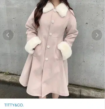 TITTY&CO. 핑크 A라인 코트