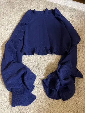 ALASHAN CASHMERE 프릴 니트 머플러 스톨