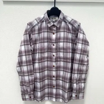 새상품 폭스 파이어 기모 체크 셔츠 핑크