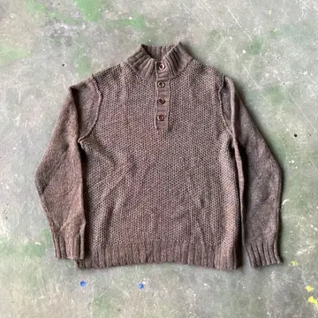 타미 힐피거 드라이버 니트 하프 버튼