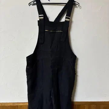 프렌치 빈티지 몰스킨 오버롤 블랙