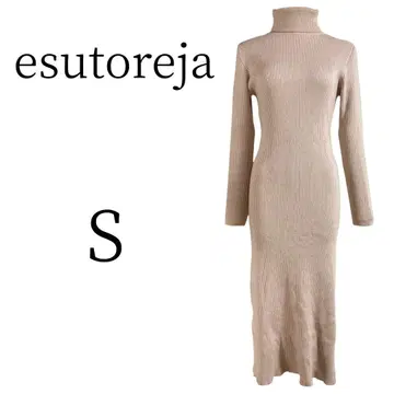 새상품급 esutoreja 에스트레자 베이지 롱 원피스 S