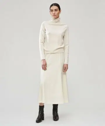 DES PRES 니트 콤비네이션 머메이드 롱 스커트