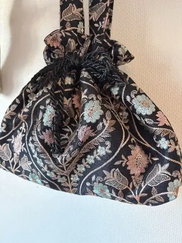 복조리 백 인도 자수