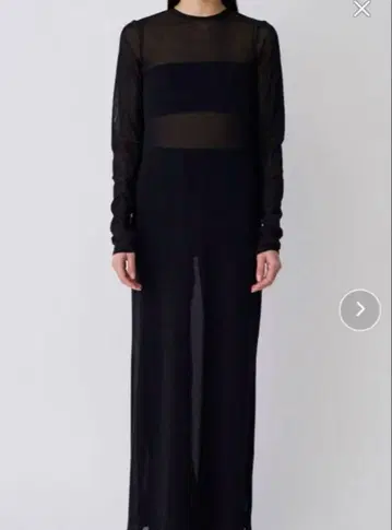 ENOF sheer stretch 원피스