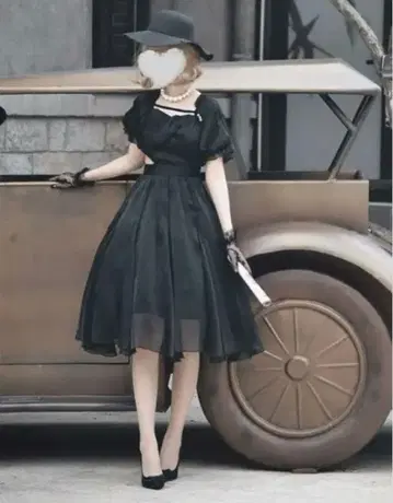 ManusMachina 마누스마키나 칠흑의 아가씨 엘레강트 리본 원피스