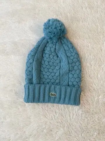 LACOSTE 라코스테 케이블 짜임 니트 모자