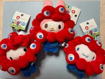 산리오 미야쿠미야쿠 봉제 인형 키티 마이멜로디 시나모롤 카라비너 포함