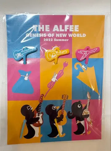 미사용 THE ALFEE 알피 와쿠와쿠 박스 밴드 펭귄