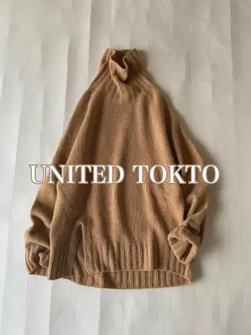유나이티드 도쿄 UNITED TOKTO 울 캐시미어 터틀 니트