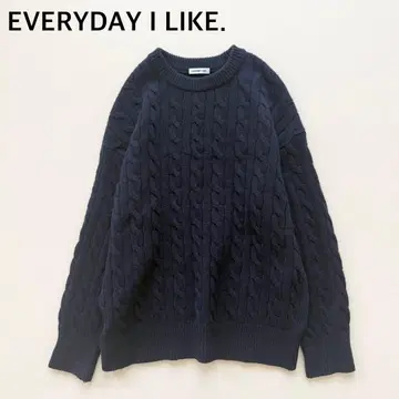 근년 EVERYDAY I LIKE. 캐시미어 혼방 케이블 니트