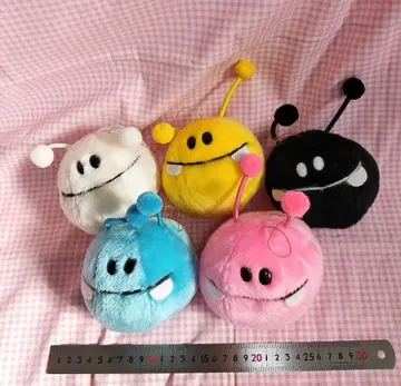 레트로 컬러풀 봉제 인형 바이킨 군