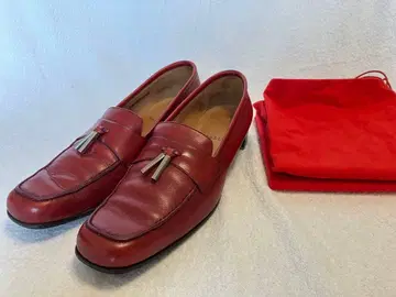 BALLY 가죽 로퍼 빨간색