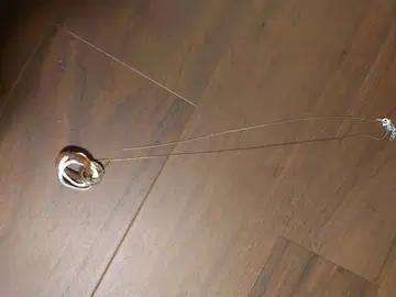 골드 컬러 3연 반지 목걸이