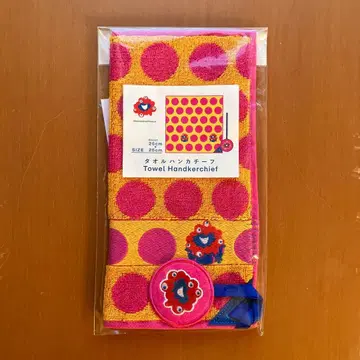 미야쿠미야쿠 도트 무늬 타월 손수건 25cm 오사카 만박