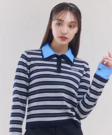 eimy istore 더블 컬러 보더 니트