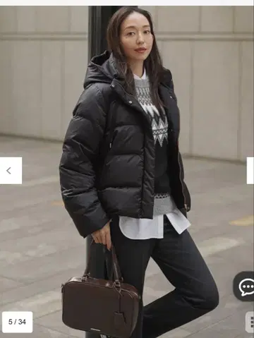 새상품 타키자와 마키코 착용/ VERY 게재 시레타프타 컴팩트 다운 코트