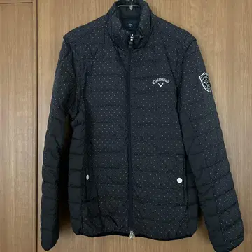 캘러웨이 도트 무늬 2way 다운 자켓