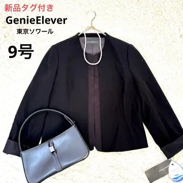 택 포함 새상품 Genie Elever 도쿄 소와르 노카라 자켓 9호
