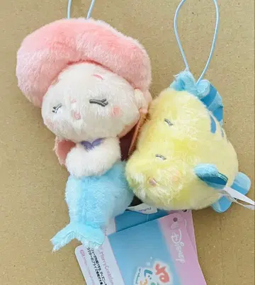 디즈니 프린세스 네무구루미 마스코트 아리엘 플라운더