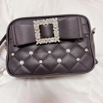 노에미 NOEMIE 아가씨 비쥬 리본 숄더백 블랙