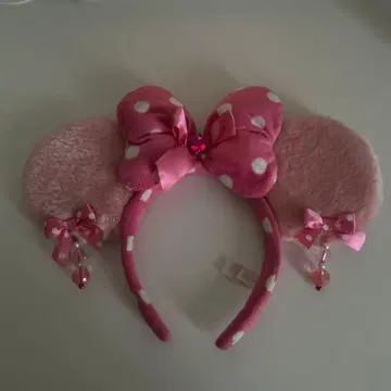 미니 머리띠 핑크 귀찌 디즈니