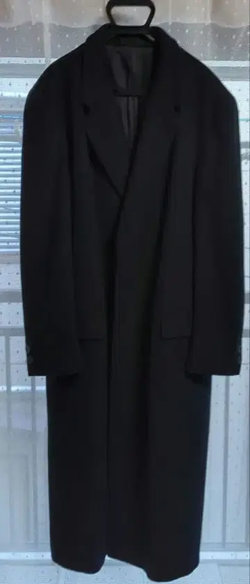 남성용 블랙 포멀 코트 190cmA