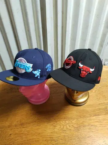 레이커스 불스 자수 캡 세트